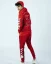 Red men's tracksuit set OX Cards - Size: XL