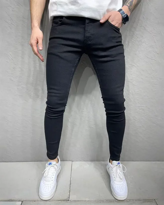 Černé pánské džíny 2Y Premium Animal