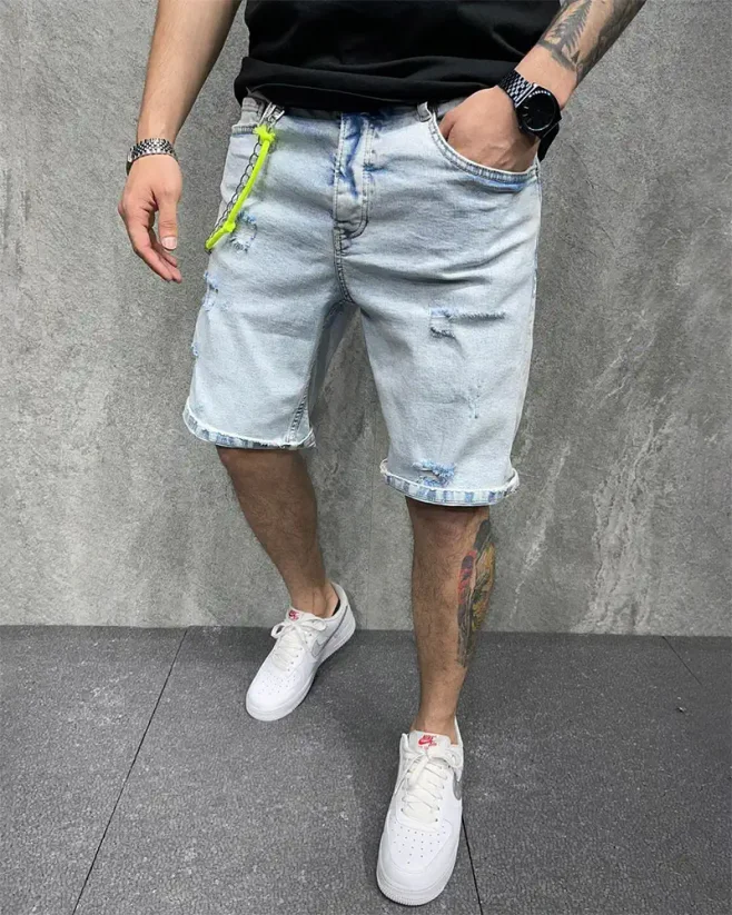 Svetlo-modré pánske kraťasy 2Y Premium Pilot