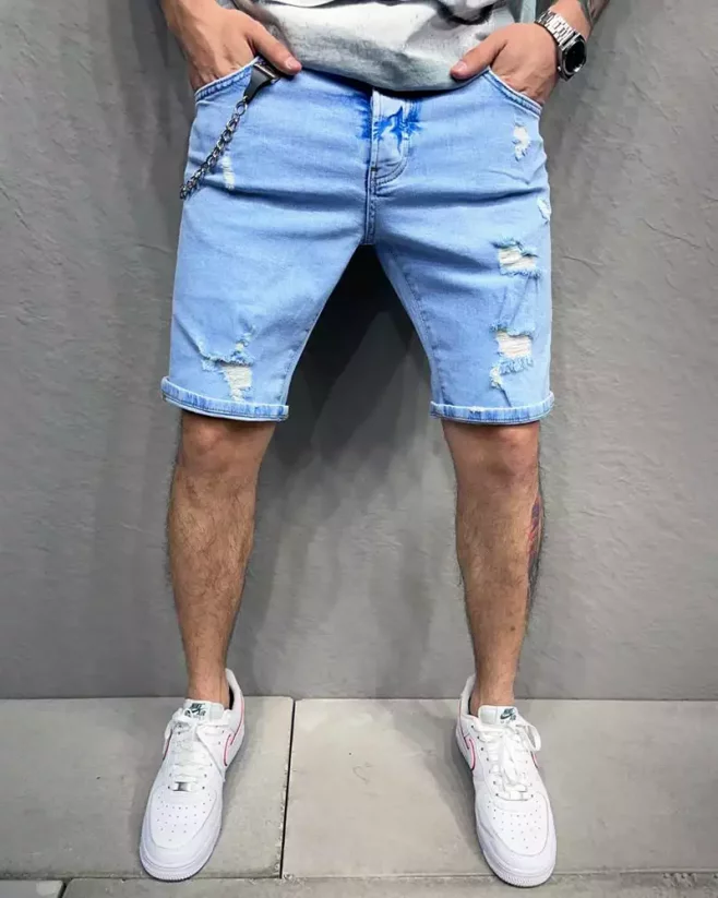 Light blue men's denim shorts 2Y Premium Page