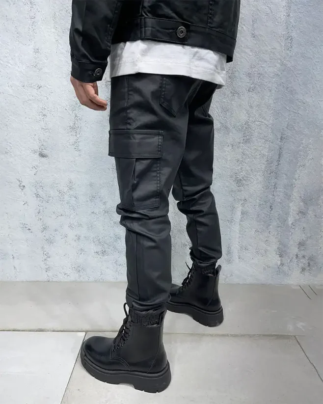 Black men's jogger pants 2Y Premium Face