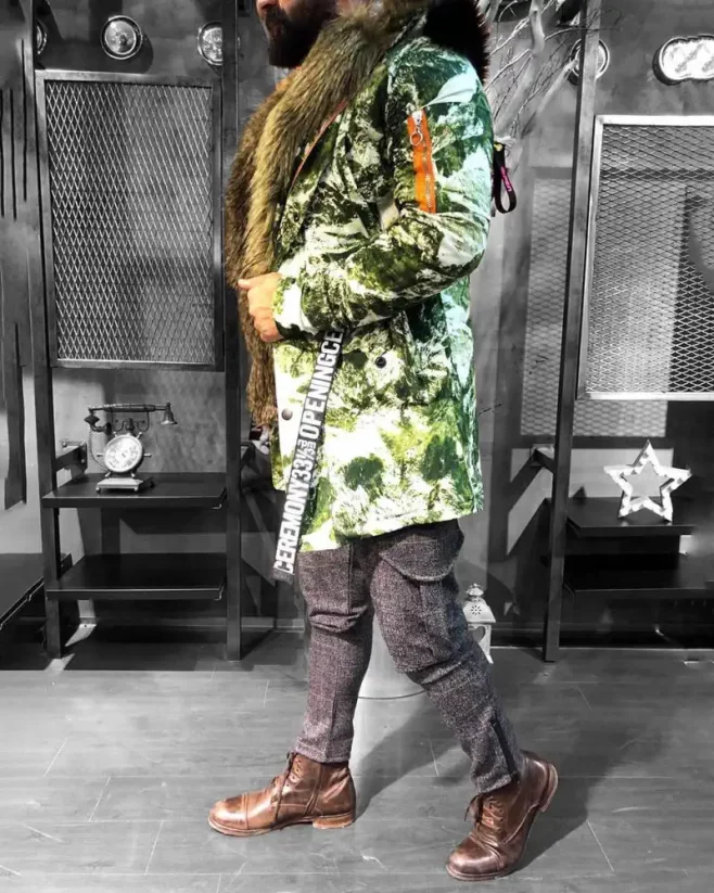 Camouflage winter men's parka jacket OJ RPM