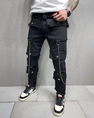 Black men's jeans 2Y Premium Follow