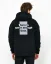 Black men's hooded sweatshirt Time - Size: S