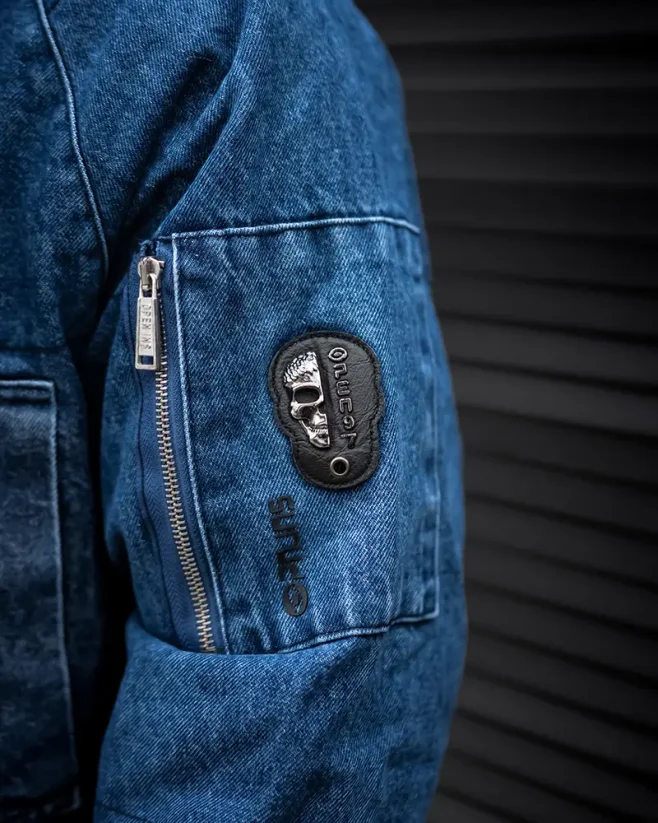 Riflová pánská zimní bunda OJ Stranger Denim - Velikost: M