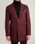 Jedinečný pánsky zimný kabát sharp collar bordový - Vyberte si veľkosť: 46 (S/M)