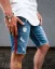 Modré pánske džínsové kraťasy DENIM CO - 3009