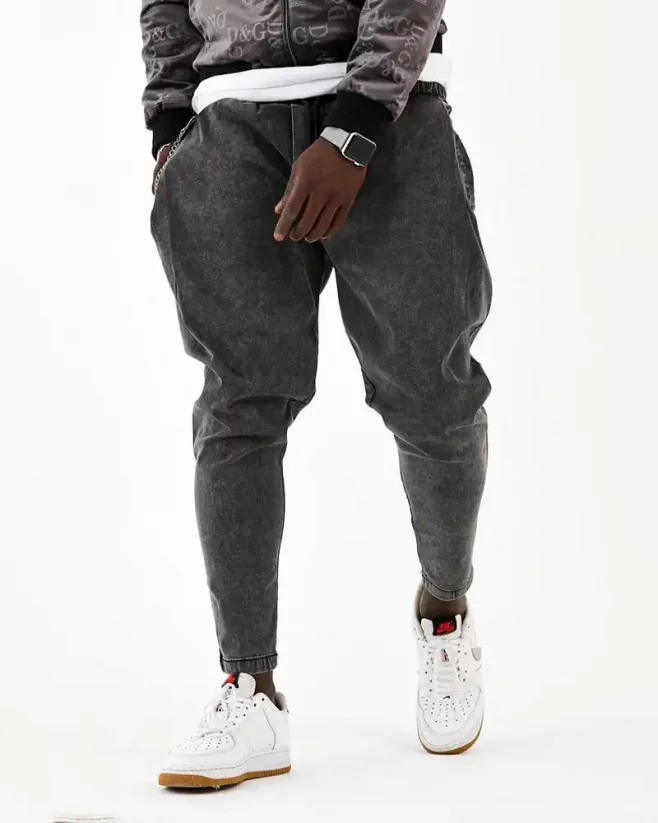 Gray men's jogger jeans OT SS Special - Size: XL