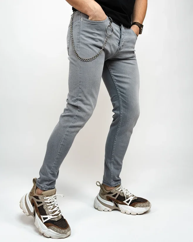 Gray men's jeans Stick - Size: 38