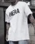 Stylish white men's T-shirt OT SS HERA - Size: S