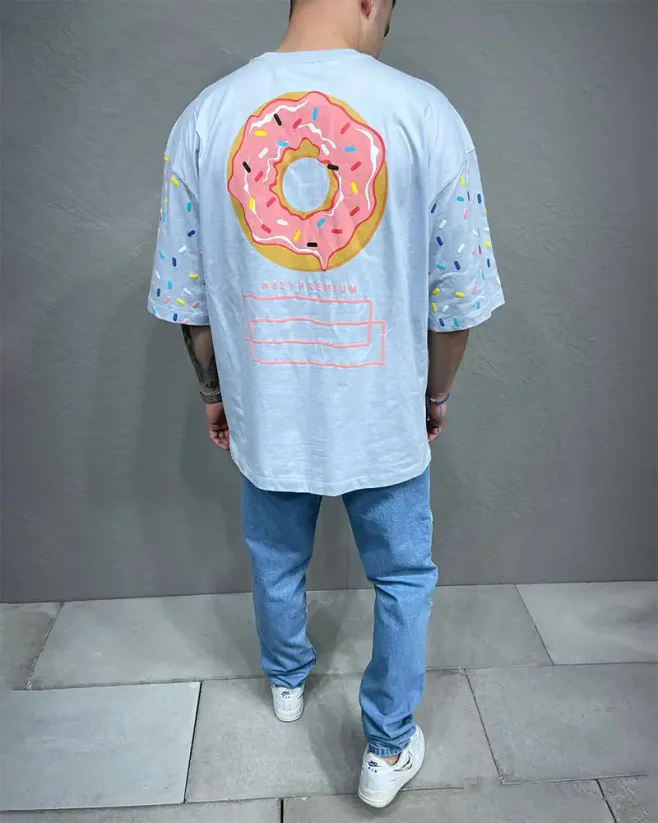 Light blue men's t-shirt 2Y Premium Donut