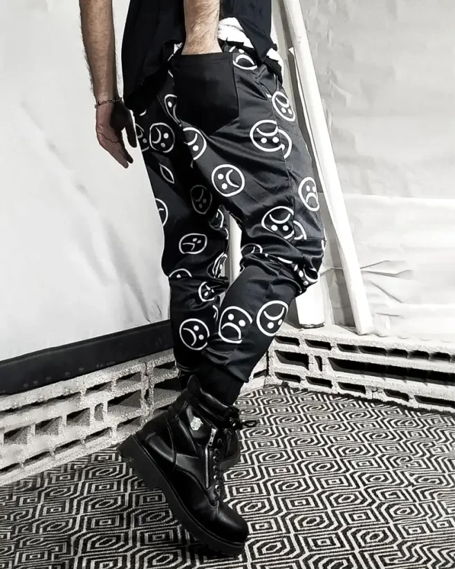 Pánske jogger nohavice čierne OT SS Smile - Veľkosť: S