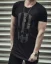 Black men's T-shirt OT SS Scull - Size: M