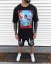 Men's black T-shirt Black Island Paradise