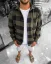 Green men's flannel shirt OT SS Check