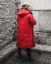 Predĺžená pánska zimná bunda parka červená OJ Stranger - Veľkosť: XL