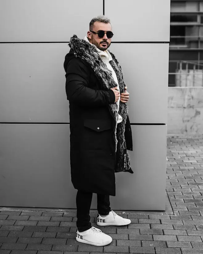 Pánská zimní bunda černá OJ Stranger - Velikost: L