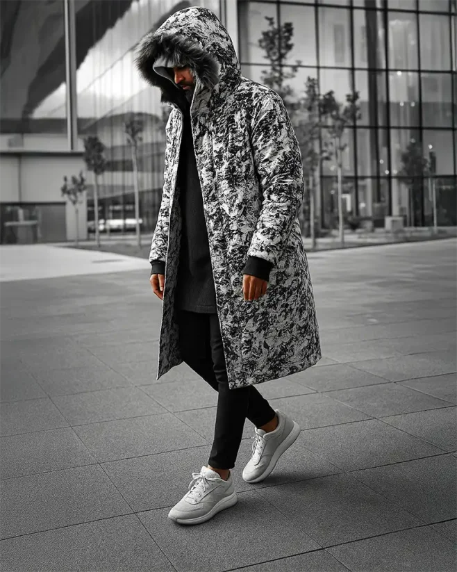 Maskáčová pánska zimná bunda OJ Stranger - Veľkosť: L