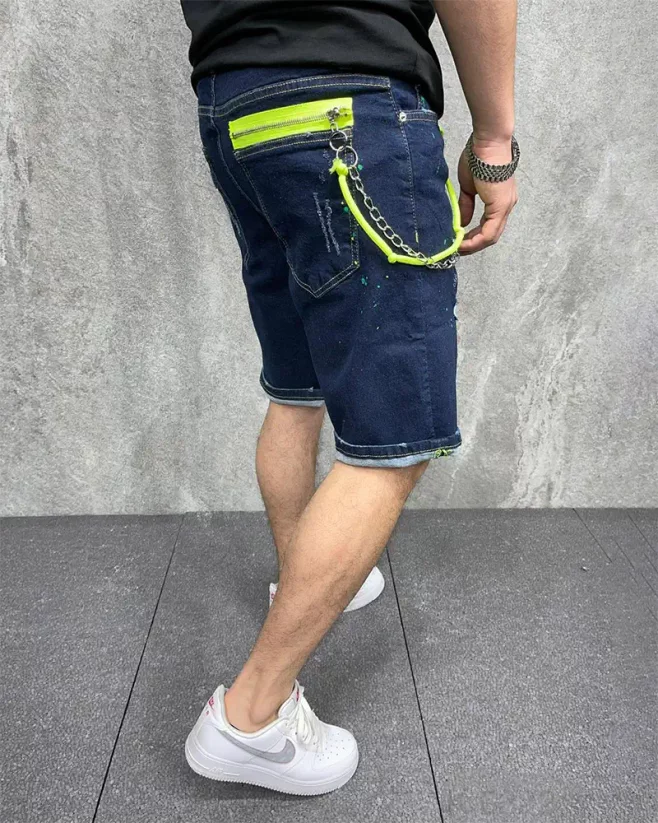 Dark blue men's shorts 2Y Premium Pilot - Size: 32