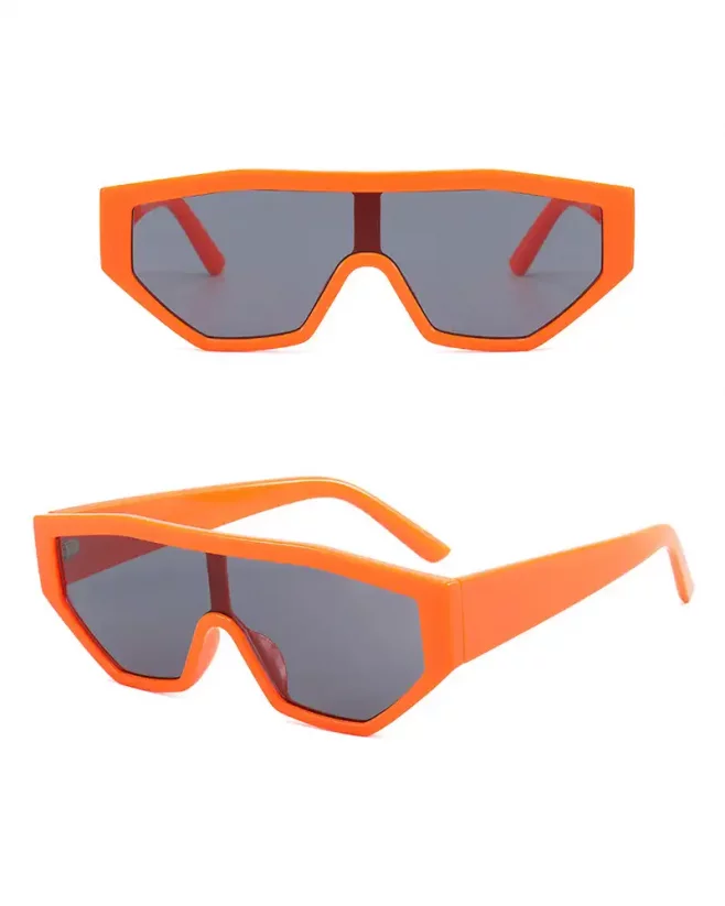 Sluneční brýle Oversized - Barva: Oranžová