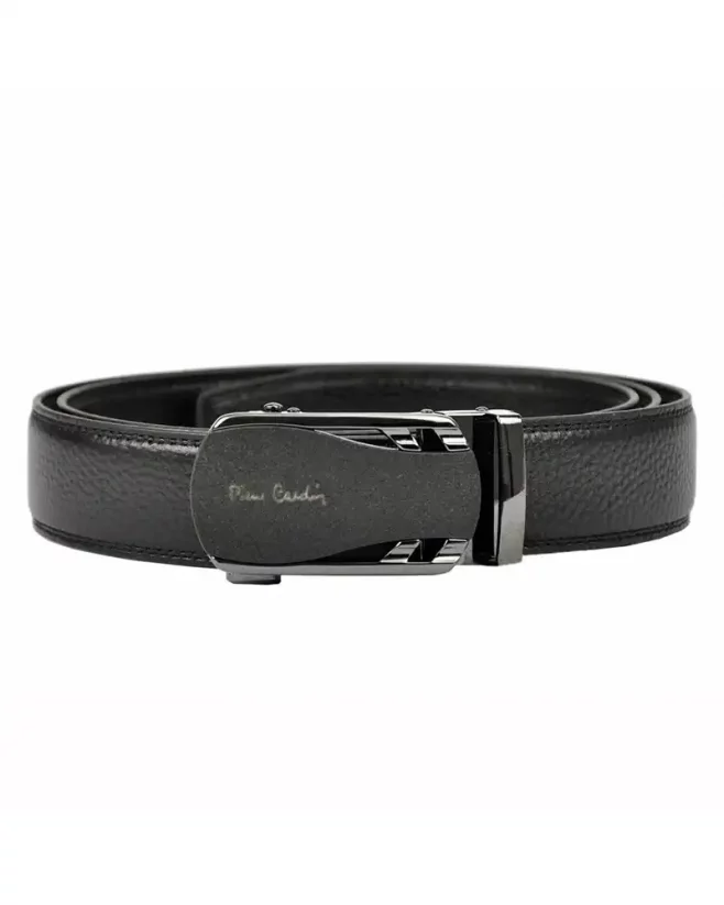 Men's leather belt with automatic buckle Pierre Cardin 540 HY02