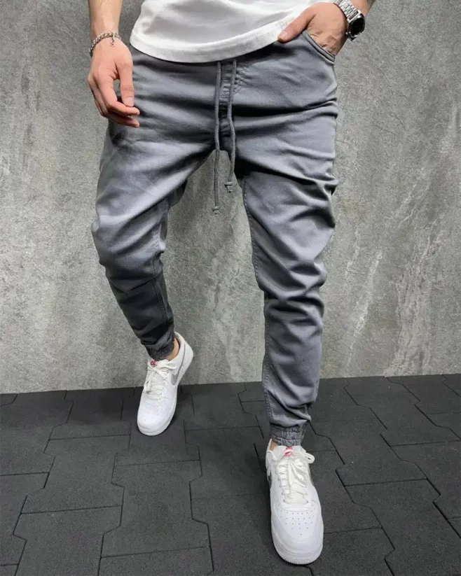 Gray men's jogger jeans 2Y Premium Stone