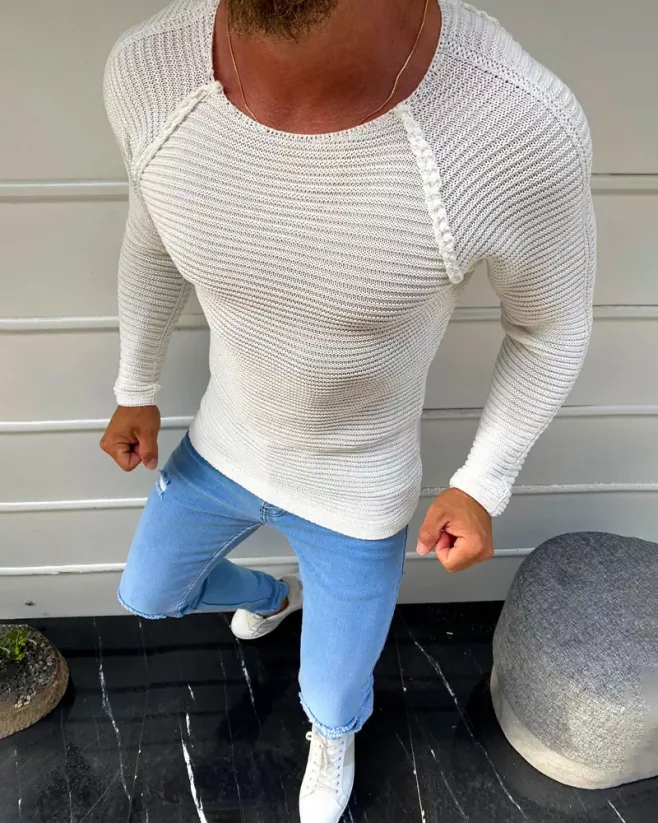 White men's sweater LAGOS Unit