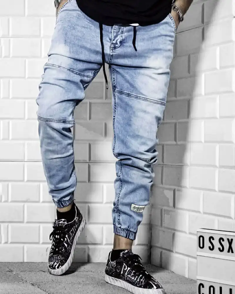 Light blue jogger jeans OT Drop | Fashionformen.eu