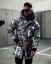 Stylish camouflage men's winter jacket green OJ RoseX - Size: S