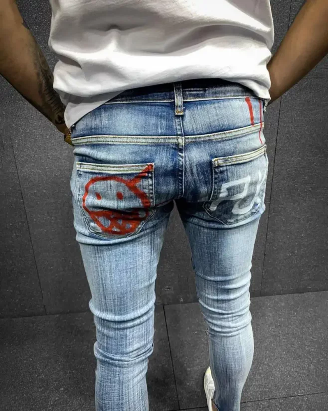 Stylishly torn men's jeans 2Y Premium Waves