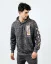 Gray men's hooded sweatshirt OX Story - Size: S
