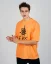 Oranžové pánske tričko OX Bone - Veľkosť: XL