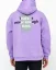 Purple men's hooded sweatshirt Time - Size: XXL