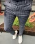 Elegantní pánské kalhoty šedé DJP57 - Velikost: 31