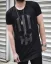 Black men's T-shirt OT SS Scull - Size: M