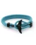 Men's light-blue bracelet with black fin