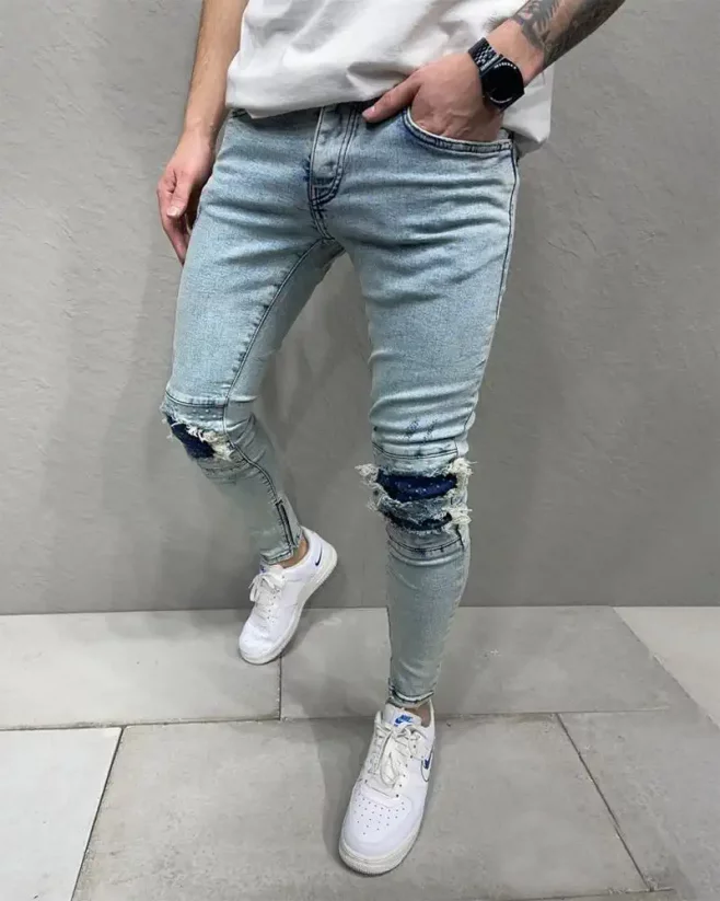 Světle-modré pánské džíny 2Y Premium Artist