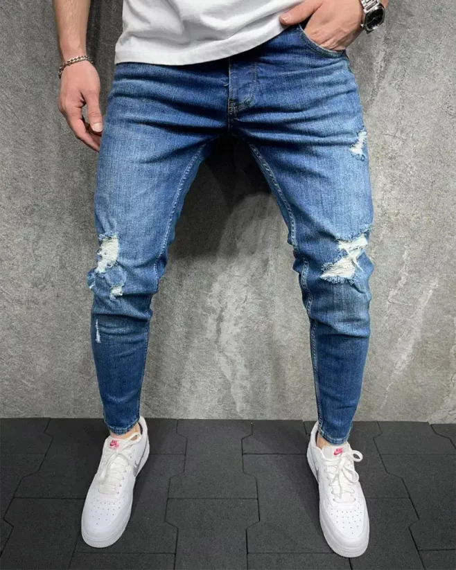 Modré pánské džíny 2Y Premium Exam - Velikost: 30