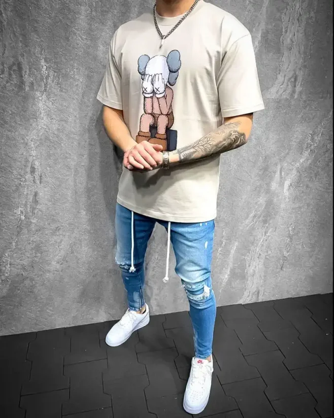 Beige men's t-shirt 2Y Premium Friend