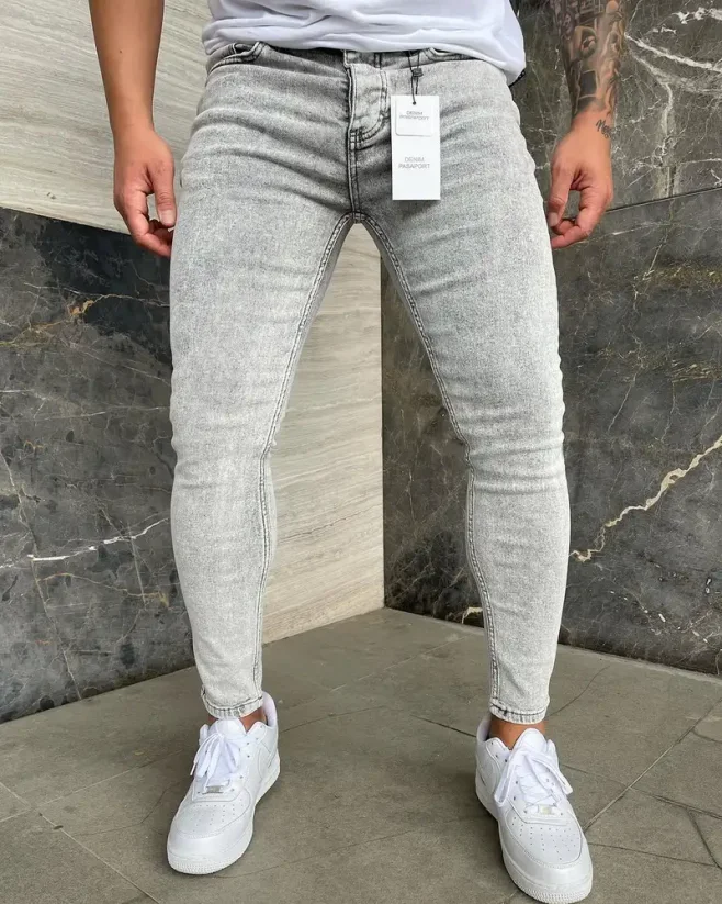 Men's gray skinny fit jeans Reflect