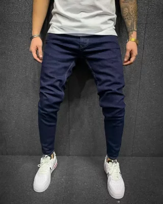 Stylové tmavě-modré pánské džíny 2Y Premium Faded