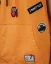 Orange men's t-shirt with hood OX Original - Size: L