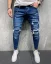 Blue men's ripped jeans 2Y Premium Turn - Size: 31