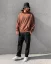 Men's brown hooded sweatshirt Black Island Saints - Size: S