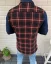 Blue-black men's denim-flannel shirt RX10 - Size: S