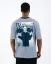 Blue men's T-shirt OX Anonymous - Size: L