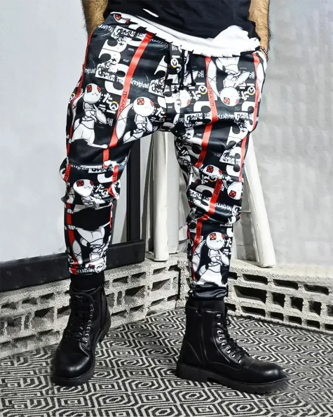 Men's jogger pants black OT SS Figure