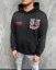 Black men's hooded sweatshirt 2Y Premium Eraser - Size: M