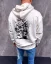 White men's hooded sweatshirt 2Y Premium Wings