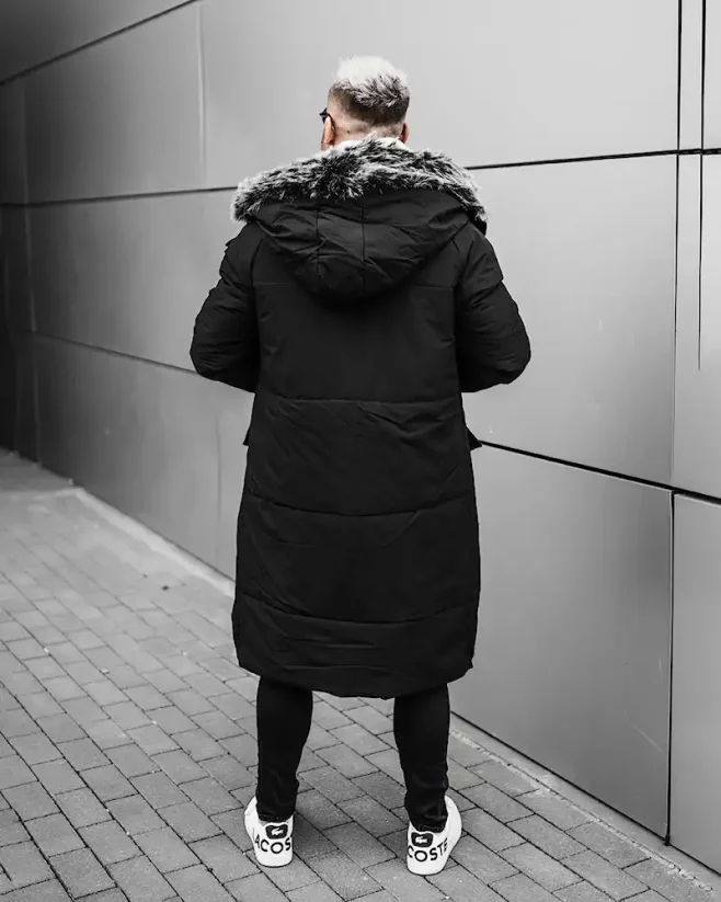 Pánská zimní bunda černá OJ Stranger - Velikost: L